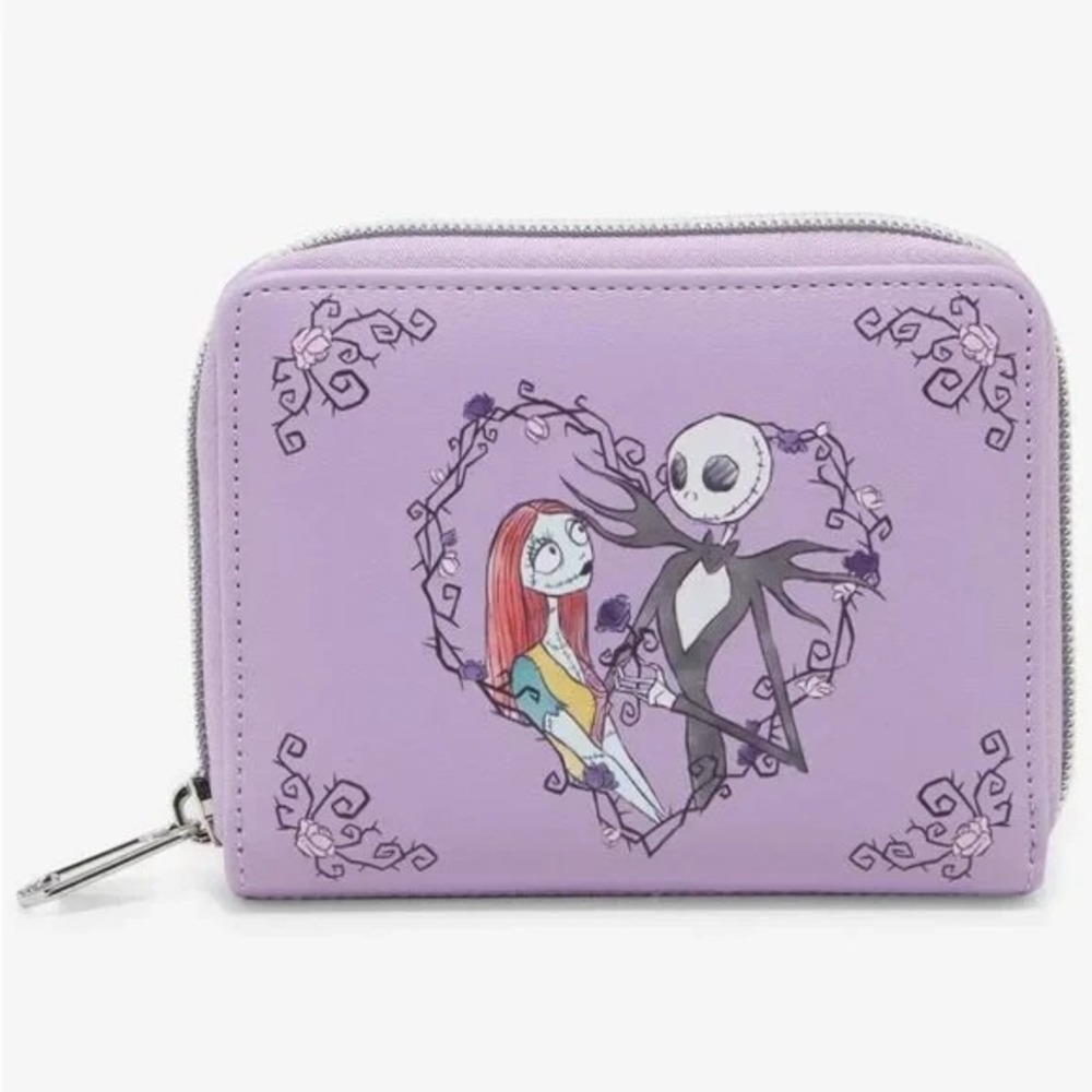 Loungefly Disney The‎ Nightmare Before Christmas Jack & Sally Thorn Heart Wallet